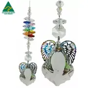 Angel crystal suncatcher chakra fengshui car mirror suncatchers handmade in Au