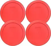 Pyrex 7201-PC Red Round 4 Cup Storage Lid for Glass Bowls