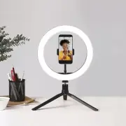 Globe Electric 10" Ring Light with Tripod/Light Adjusting/Gooseneck Arm