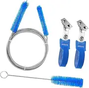 Set of 2 Cpap Tube Cleaning Brushes with Hose Fixing Clip Strap for Standard Cpap Hoses