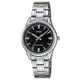 CASIO卡西歐 簡潔風格鋼帶女錶-黑 LTP-V005D-1A