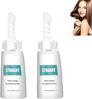 Protein Hair Straightening Cream, Hair Straightening Cream Nourishing Protein, Treatment Hair Straightening Cream, Protein Correcting Hair Straightening Cream, Hair Smoothing Cream (2PCS)