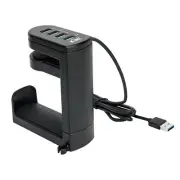 Durable Headphone Hanger Holder Headset Storage Hook Stand USB Hub Adapter B