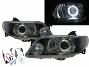 Isamu Genki BJ MK8 01-03 Guide LED Angel-Eye HID Headlight Black for MAZDA LHD