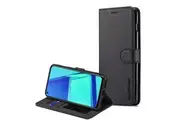 For Oppo A52 Case, SupRShield Wallet Leather Flip Magnetic Stand Case Cover (Black)