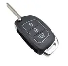 Button Flip Key Remote Silicone Case Shell Blank For Hyundai Santa Fe iX i20 i30