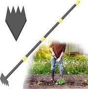 PadPure Hoe Garden Tool Long Handle Weeding Garden Hoe 2 in 1 Adjustable Length 60 inch Yard Tool for Planting