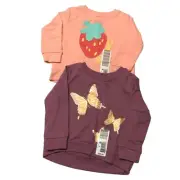 FALLS CREEK KIDS GIRLS TWO SWEATSHIRTS SIZE 18 MOS NEW WITH TAG