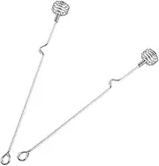 Ipetboom 2pcs Long Handle Stainless Steel Mixing Spoon Versatile Drink Whisk Honey Dipper for Milk Tea Cocktails and Seasonings User Friendly Design for Bartending