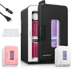 Mini Fridge for Bedroom 15L, 21 Cans Small Skincare Fridge, 110V/12V Power,,,