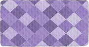 Plaid Purple Deep Purple White Light Purple Kids Travel Bed Sheet Waterproof Cot Sheet for Toddler Floor Bed for Children Sofa Bed 50'' x 25'' (Sheet,Bed Not Included)