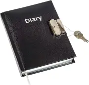 Esposti 5 Year Undated Lockable Diary - Black - Size A6 112 x 148 mm