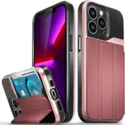 Wallet Case Compatible with Apple iPhone 13 Pro (6.1"-inch), Military Grade Drop