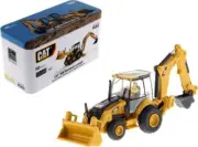 CAT Caterpillar 450E Backhoe Loader w/ Operator High Line 1/87 Diecast Masters