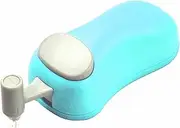 HARAC Handheld Paper Cutter, Japanese Kids Safe Hand Paper Trimmer Tool for Craft, Scrapbook, Office, Classroom, Made in JAPAN, Blue