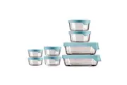 Anchor Hocking 8pc Kitchen Glass Storage Container Set | 8 Piece