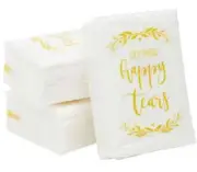 Wedding Tissues Packs for Guests Dry Those Happy Tears Pocket Tissues Favor