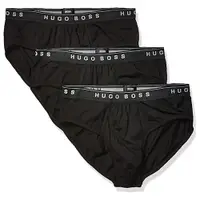 在飛比找Yahoo奇摩購物中心優惠-Hugo Boss 男合身三角內褲3件裝(黑色)
