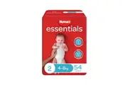 Huggies Essential Nappies, Size 2 (4-8Kg), For Infant, Unisex, 12 Hours Absorbency, 54 Pieces/Pack, 4 Packs/Carton