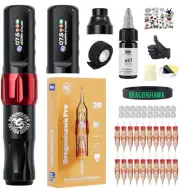 Dragonhawk Atom2 Wireless Tattoo Pen Machine 2.8mm Stroke Permanent Makeup PMU 2