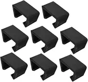 MOBUTOFU 8pcs Chair Fasteners Furniture Clamps Outdoor Rattan Chair Backyard Clamp Furniture Sturdy Fastener Patio Garden Wicker Clip Clip Holder for Office Plastic Black