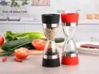 Eco Friendly 2 In 1 Salt & Pepper/Herb Shaker And Grind Mill Manual Kitchenware