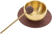 Kisangel 1 Set Mini Singing Bowl Nepal Sound Music Bowl With Mallet Cushion For Chanting Yoga Meditation Relaxation Sound Therapy Experience - Travel And Home Use