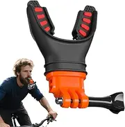 Camera Mount Clamp,Action Camera Clip | Multi-Angle Lightweight Silicone Mouthpiece for Snorkeling Live Streaming Sports Recording Overhead Filming Rock Climbing Surfing
