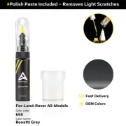 Touch Up Paint For Land Rover All Models 659 Bonatti Grey With Polish Paste