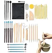 Pottery Tool Kit | Ceramic Making Set Adults Pottery Kit with Storage Bag,Versatile Clay Modeling Device Sculpting Supplies for Shaping Refining Grinding