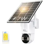4G LTE Cellular Solar Security Camera Wireless Outdoor, 2.5K/4MP Security