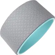 Totority Yoga Circle Skid Backbend Training Tool for Waist Shaping Durable Fitness Roller Wheel for Inner Outer Thighs Upper Arms and Pelvic Muscles Grey Blue