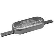 Anode Zinc Block Oval with Strap 175 x 77 x 33mm