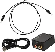 TEHAUX Portable Digital to Analog Audio Converter with Jack High Fidelity Sound for Rvs Tvs and Sound Systems Optical to Adapter for Audio Transmission