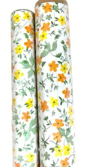 Vintage Adorn Drawer Shelf Liner Contact Paper Lot 2 Rolls MCM Floral 70s Target