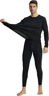 [YUSHOW] Mens Thermal Underwear Set Winter Base Layer Long Sleeve Top Long Johns for Men Thermals Warm Baselayer