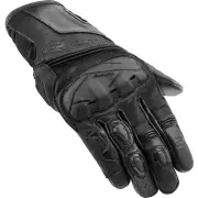 Zello Perforated Black Motorcycle Gloves