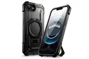 For Iphone 16E 6.1 Inch Ub Grip Heavy Duty Shockproof Magnetic Phone Case With Kickstand & Camera Protector