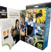 The Sharper Image Rechargeable USB 2.0 Digital Keychain Photo Album 1.4" - NEW