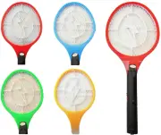 AA Battery Bug Zapper Mosquito Insect Electric Fly Swatter Racket Bat Giant Size