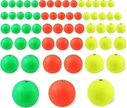 60Pcs Fishing Floats Balls Foam Lure Float Balls Drift Ball Fishing Acc Ory for Fishing Multicolor