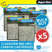 Aqua One ClearView 800 Carbon Cartridge 49c BULK BUY 5pk