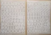 Chartpak Velvet Touch Lettering Zentak Grotesk 96pt/M2796C White Rub On Letters