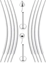 [Oicctyzio] Tkzndnm 18/20g Tapers Piercing Jewelry Insertion Changing Tools for Threadless Nose Rings Aretes Para La Nariz Lip Medusa Labret Cartilage Helix Tragus Studs Earrings Surgical Steel for Women Men