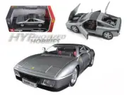 BBURAGO 1:18 FERRARI RACE & PLAY - FERRARI 348TS DIE-CAST GREY 18-16006GRY