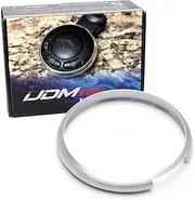 iJDMTOY Silver Aluminum Smart Key Fob Surrounding Ring Decoration Compatible with 2008-2014/2015 Gen2 Mini Cooper R55 R56 R57 R58 R59 & Gen1 R60 R61