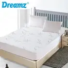 Waterproof Breathable Single Fitted Mattress Protector Cover Soft Sleep Safe