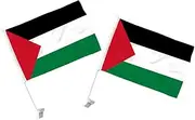 BESPORTBLE 2pcs Palestine Flag Palestine Polyester Flag Decorative National Flag Courtyard Flag Palestine Mount Flag Palestinian Flag Palestine House Flag Tools Nail Flags Car Tanshan Plastic