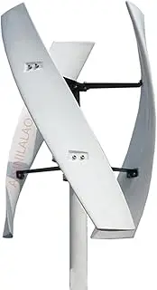 3000W Vertical Axis Wind Turbine Generator Windmill, 12V 24V 48V 220V Wind Turbine 3 Blades Permanent Maglev Generator with Mppt Charge Controller(White)