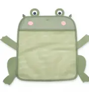 Hanging Frog Baby Toy Storage Holder Animal Mesh Suction Bath Tub Green NEW